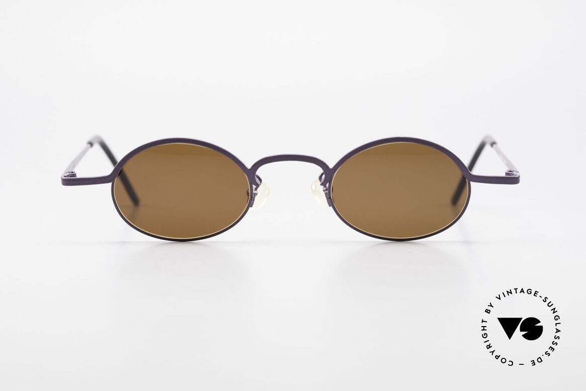 Theo Belgium San 90's Oval Designer Sunglasses, founded in 1989 as 'opposite pole' to the 'mainstream', Made for Women