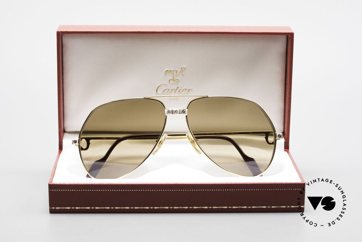 Cartier Vendome Santos - L Mystic Cartier Mineral Lenses, unworn, new old stock with orig. packing, collector's item, Made for Men