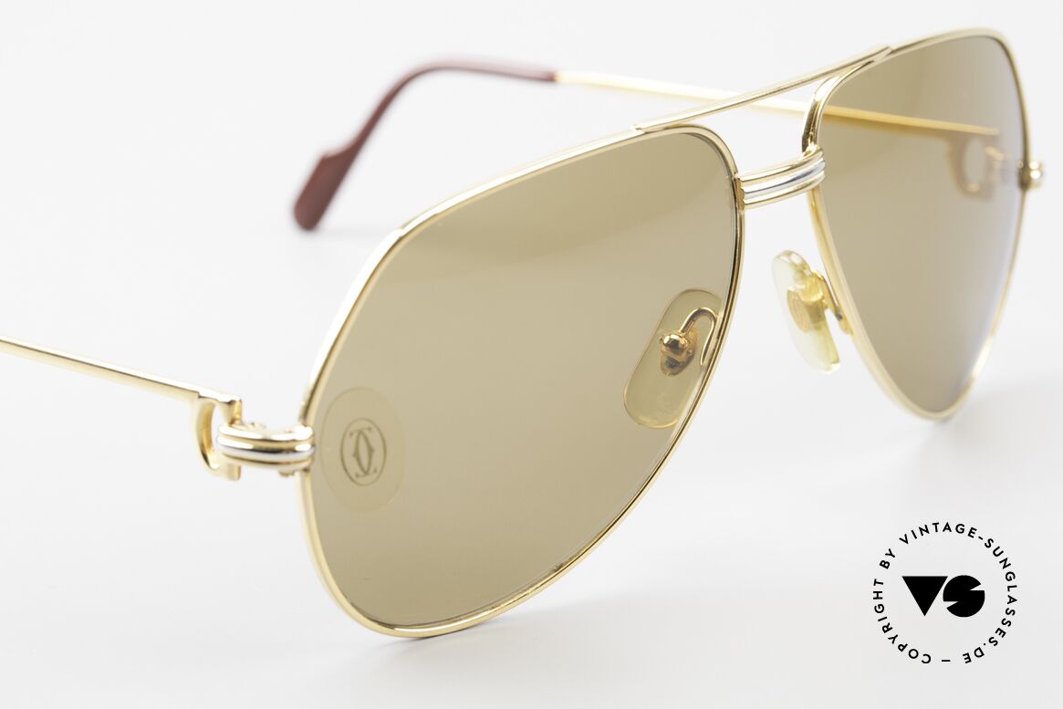 Cartier Vendome LC - M Mystic Cartier Mineral Lenses, ! BREATH on the sun lenses to make the logo VISIBLE!, Made for Men