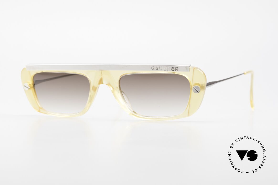 Jean Paul Gaultier 55-0771 Striking Vintage 90s Shades, striking Jean Paul GAULTIER vintage sunglasses, Made for Men and Women