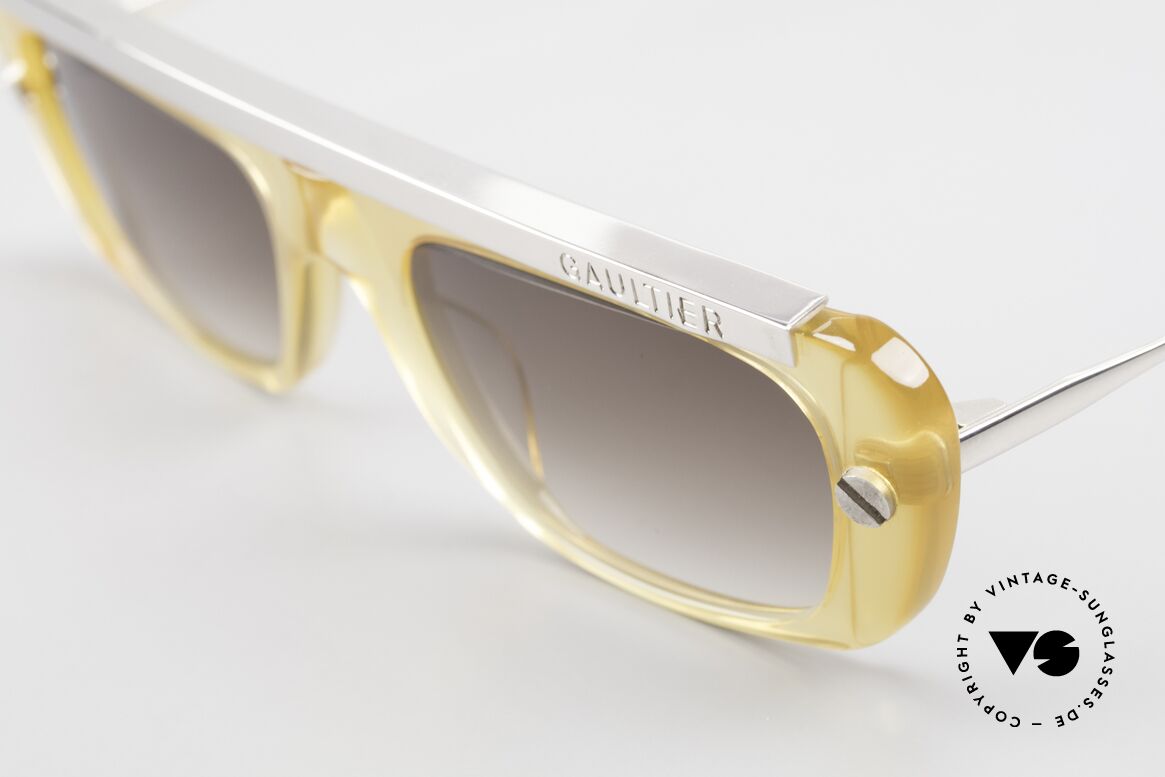 Jean Paul Gaultier 55-0771 Striking Vintage JPG Shades, unworn (like all our old 90's JP Gaultier eyewear), Made for Men and Women