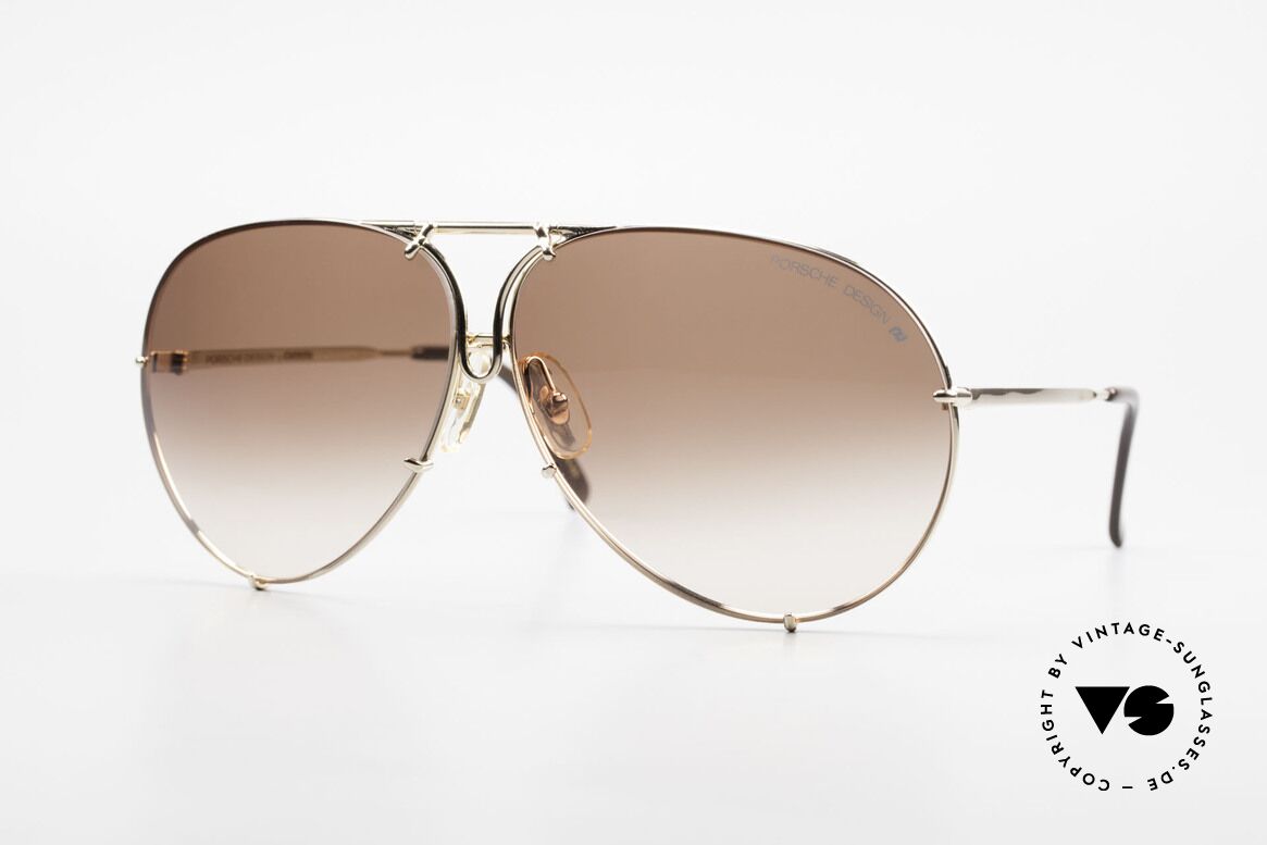 Porsche 5621 Golden Aviator XL Sunglasses, vintage Porsche Design by Carrera shades from 1987, Made for Men