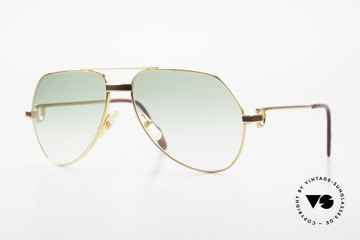 Cartier Vendome Laque - S Old 1980's Luxury Sunglasses, Vendome = the most famous eyewear design by CARTIER, Made for Men and Women