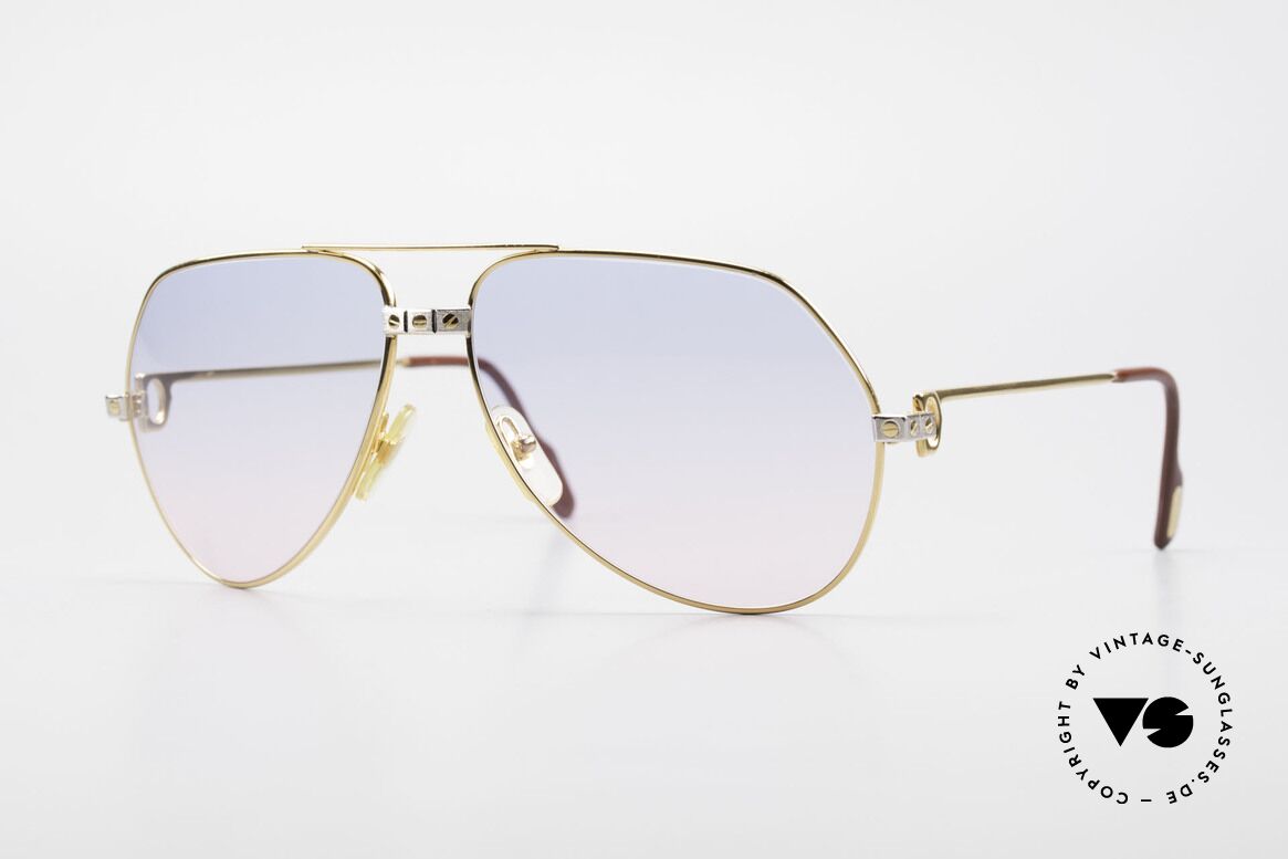 Cartier Vendome Santos - L Rare Luxury 80's Sunglasses, Vendome = the most famous eyewear design by CARTIER, Made for Men