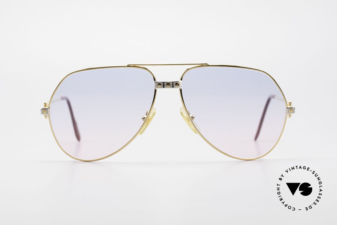 Cartier Vendome Santos - L Rare Luxury 80's Sunglasses, mod. "Vendome" was launched in 1983 & made till 1997, Made for Men