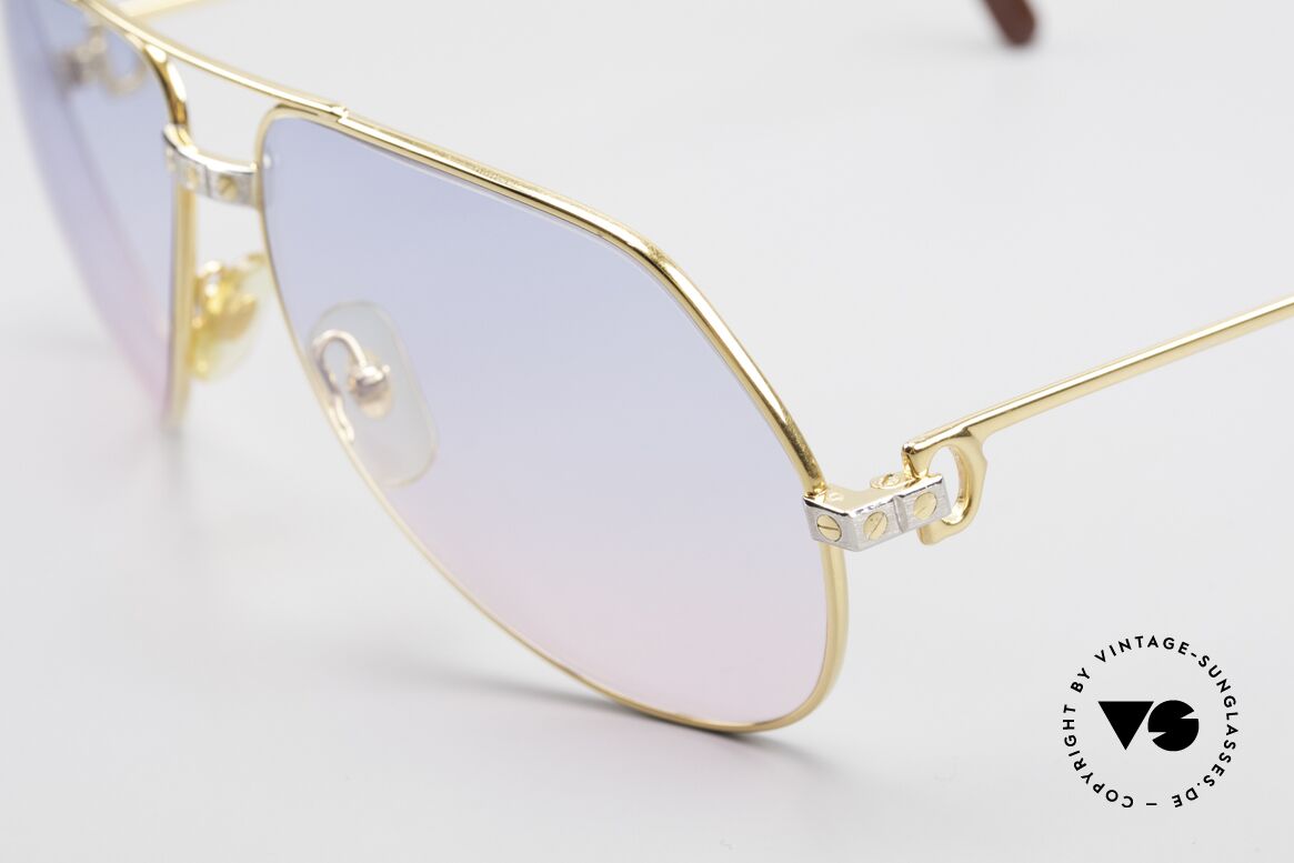 Cartier Vendome Santos - L Rare Luxury 80's Sunglasses, worn by actor Christopher Walken (JAMES BOND, 1985), Made for Men