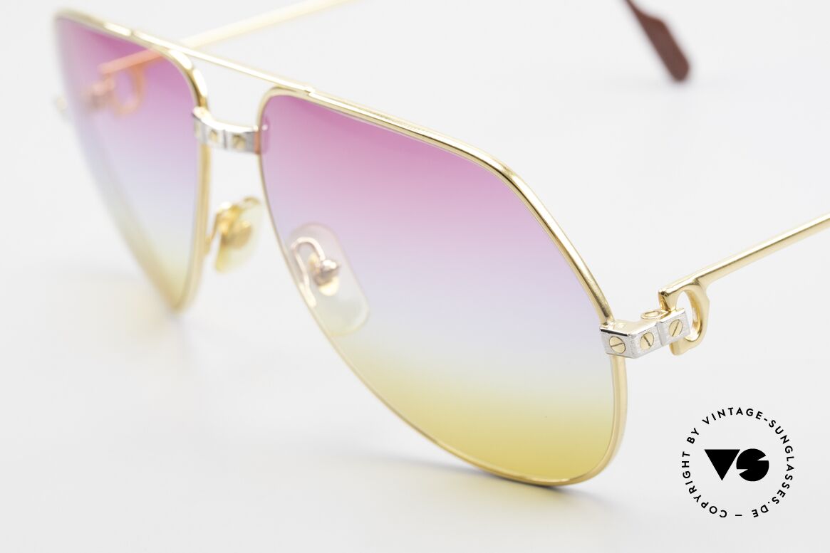Cartier Vendome Santos - L Rare 80's Aviator Sunglasses, worn by actor Christopher Walken (JAMES BOND, 1985), Made for Men