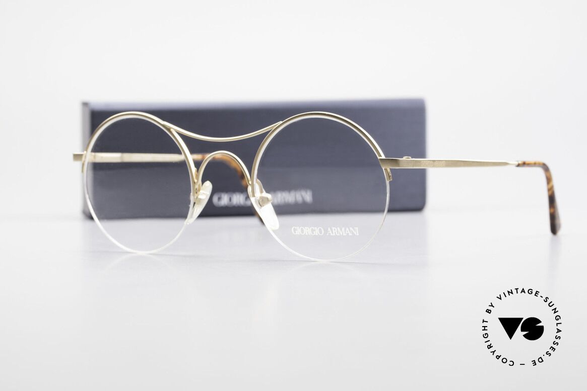 Giorgio Armani 121 Schubert Glasses Round Style, Size: medium, Made for Men