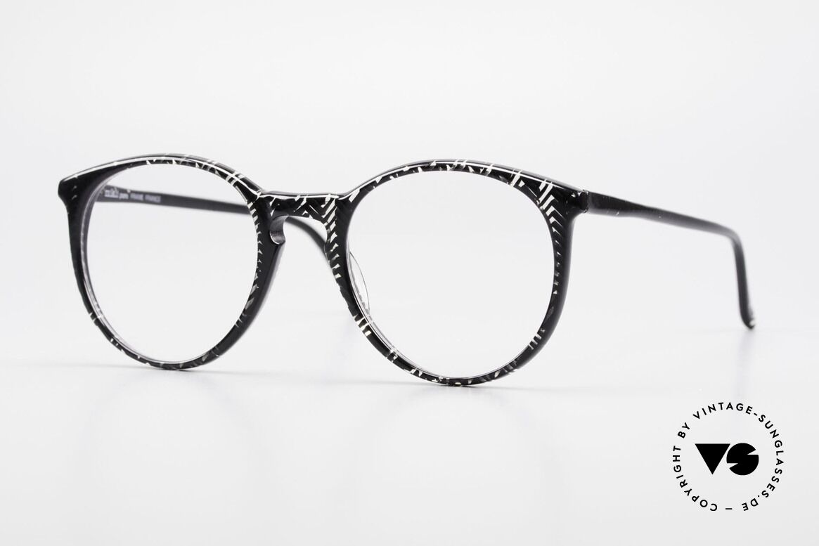 Alain Mikli 901 / 299 Panto Frame Black Crystal, elegant VINTAGE Alain Mikli designer eyeglasses, Made for Men and Women