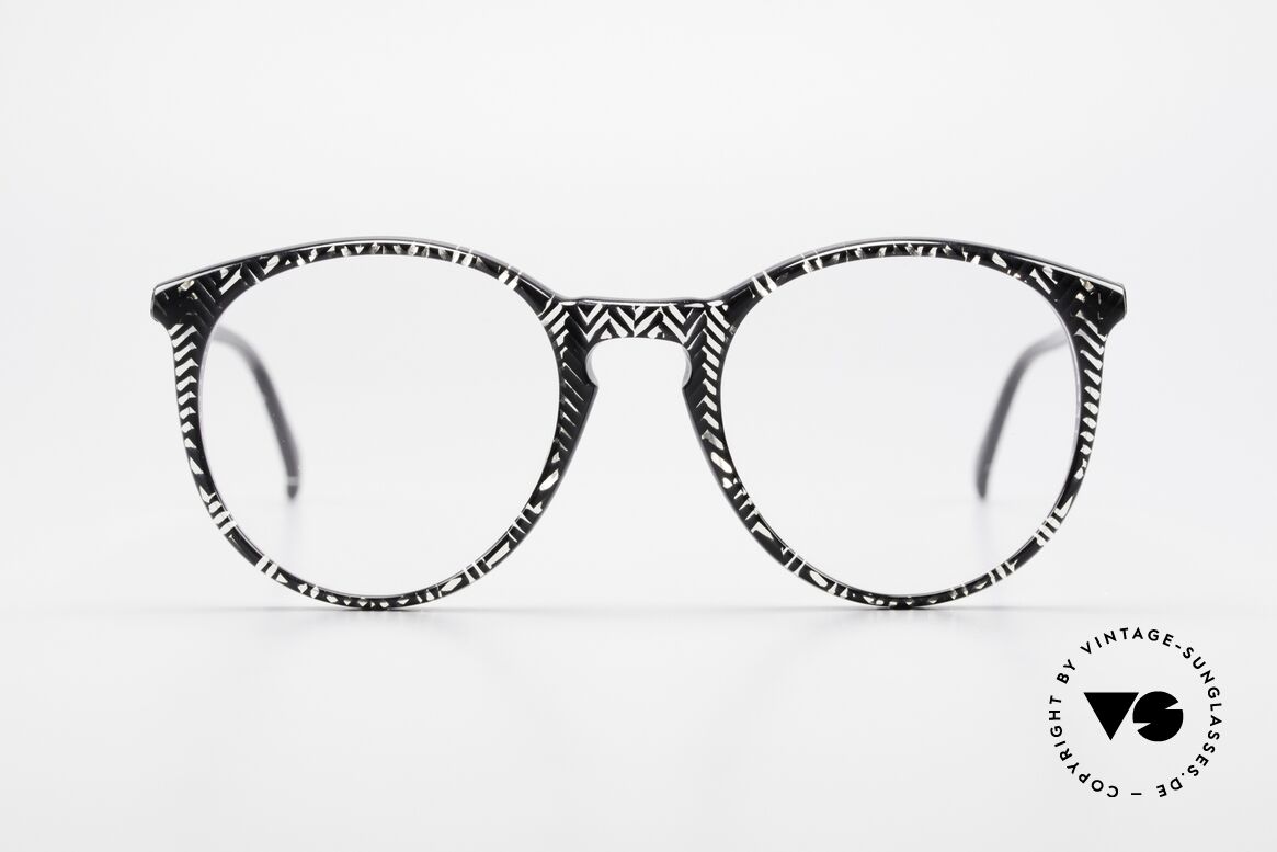 Alain Mikli 901 / 299 Panto Frame Black Crystal, elegant VINTAGE Alain Mikli designer eyeglasses, Made for Men and Women