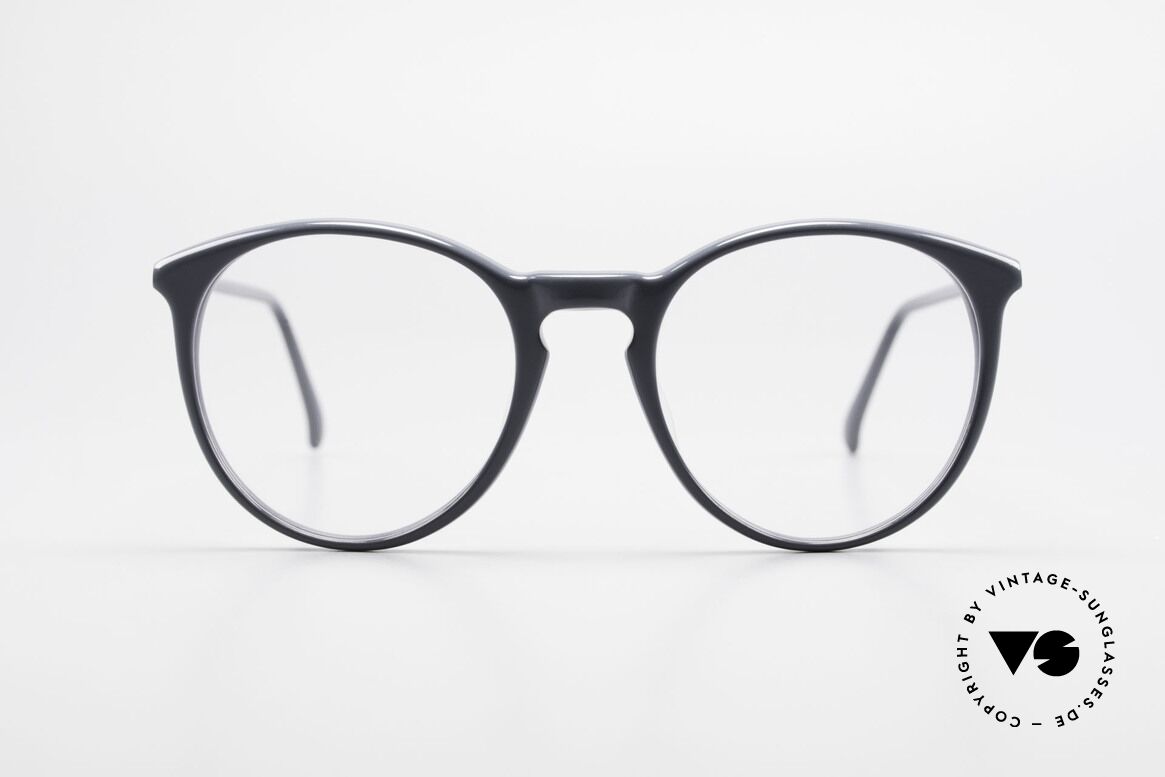 Alain Mikli 901 / 075 No Retro Glasses True Vintage, classic 'panto'-design with timeless gray coloring, Made for Men and Women