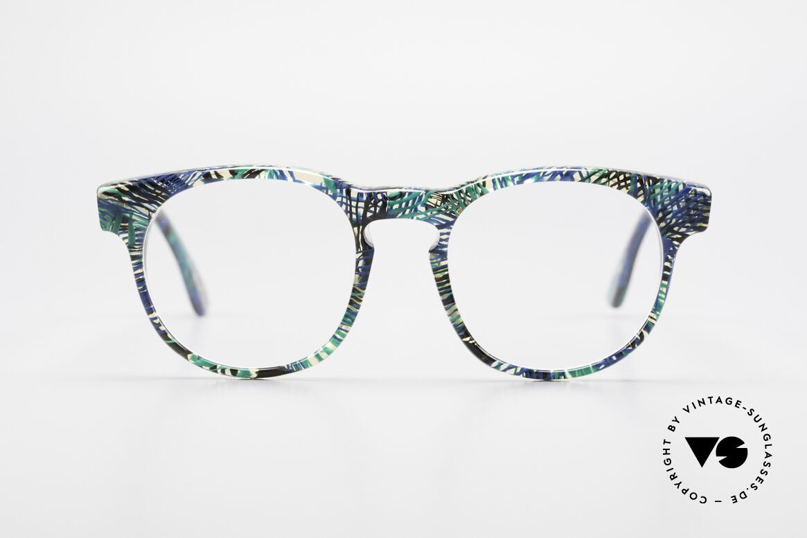 Alain Mikli 903 / 391 Panto Frame Green Patterned, timeless vintage Alain Mikli designer eyeglasses, Made for Men and Women