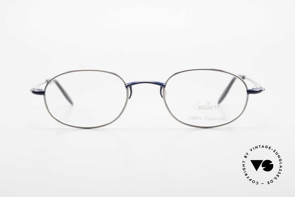 Bugatti 19062 Men's Titanium Eyeglasses 90's, outstanding craftsmanship (lightweight 14g frame), Made for Men