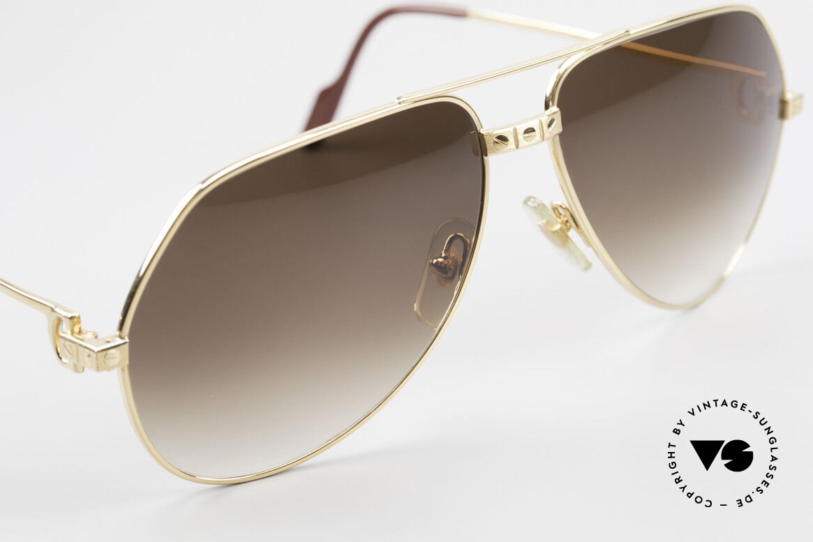 Cartier Vendome Santos - L Special Edition Fully Gold, individual (customized) + Cartier case and Bvlgari box, Made for Men