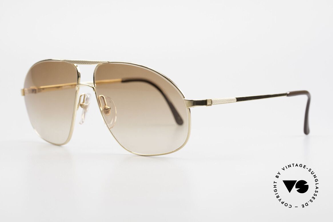 Dunhill 6125 Gold Plated Aviator Frame 90's, hardgold-plated and BARLEY: hundreds of minute facets, Made for Men