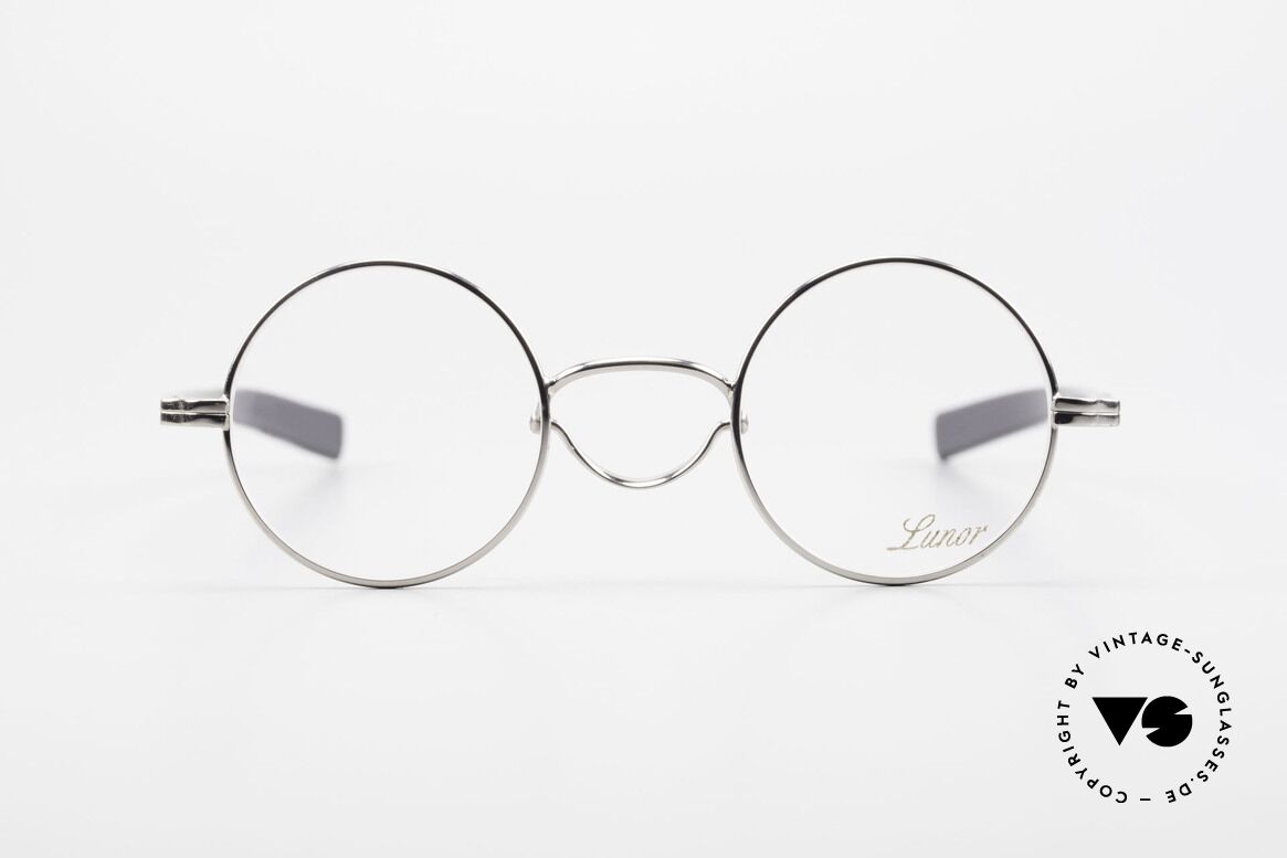 Lunor Swing A 31 Round Swing Bridge Vintage Glasses, LUNOR: shortcut for French "Lunette d'Or" (gold glasses), Made for Men and Women