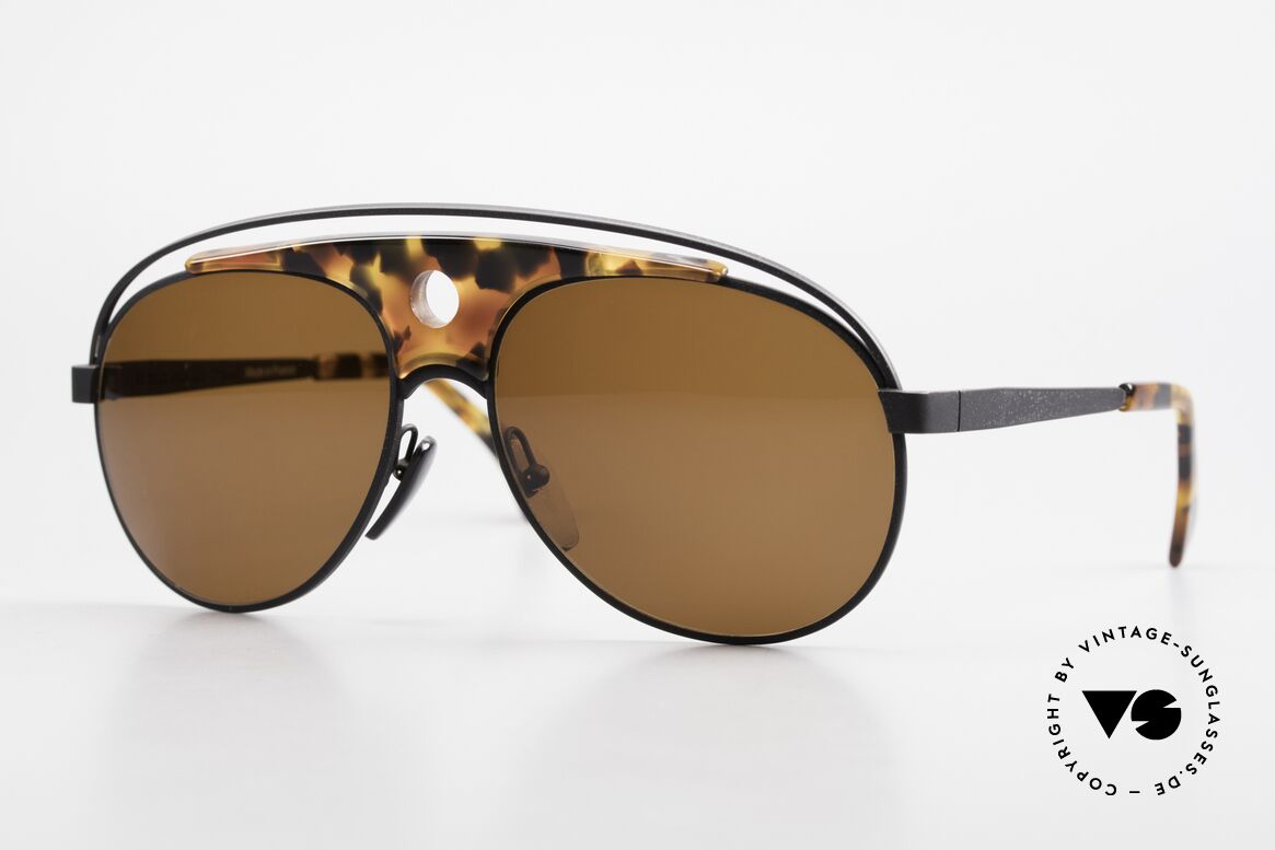 Alain Mikli 633 / 0013 Lenny Kravitz Sunglasses 80's, aviator VINTAGE designer shades by Alain Mikli, Paris, Made for Men
