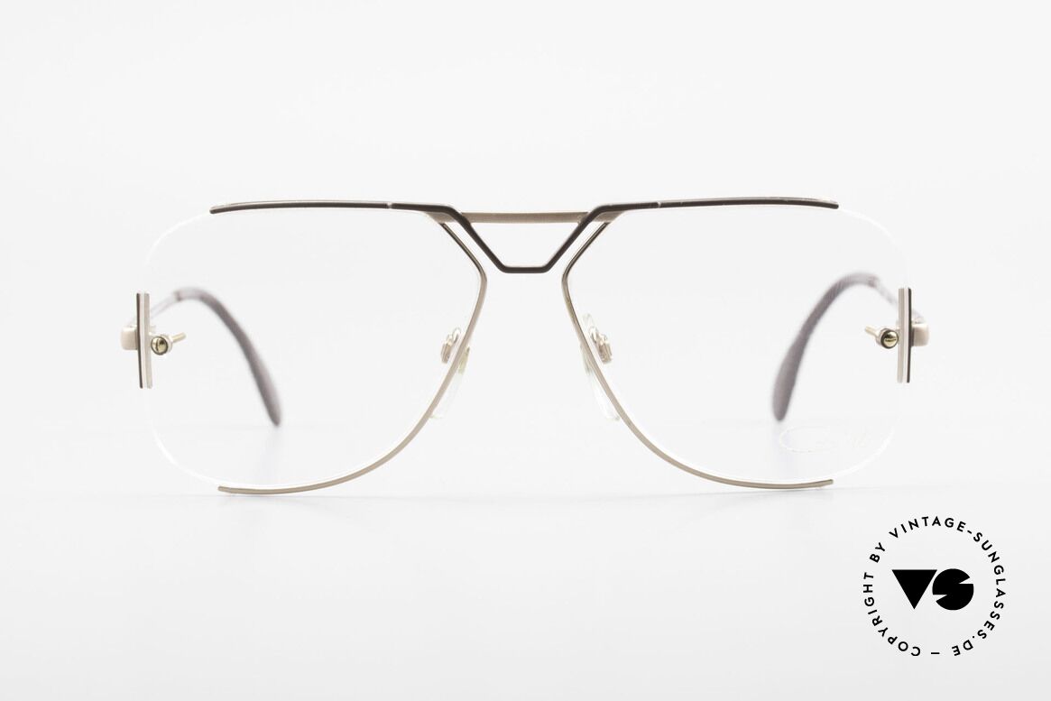 Cazal 722 Creative Specs From 1984, very special frame construction; semi-rimless, Made for Men