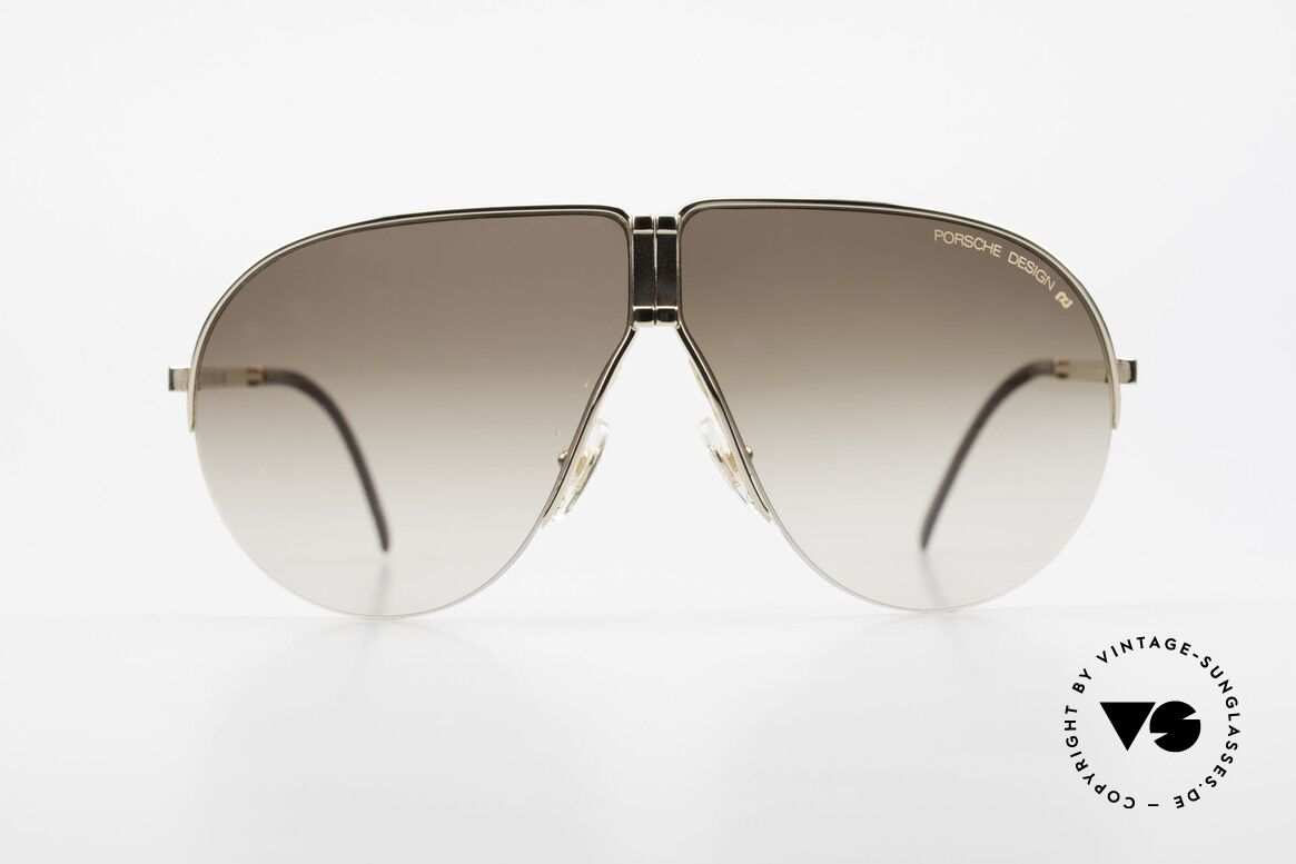 Porsche 5628 Rare 80's Folding Sunglasses, noble designer model, incl. orig. Porsche folding case, Made for Men