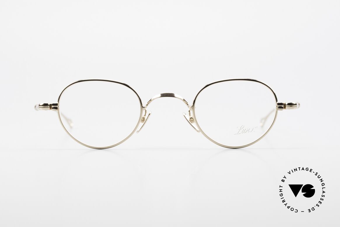 Lunor V 103 Timeless Gold Plated Glasses, without ostentatious logos (but in a timeless elegance), Made for Men and Women