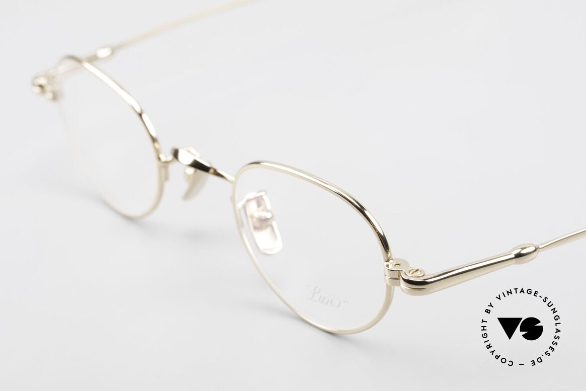 Lunor V 103 Timeless Gold Plated Glasses, from the 2011's collection, but in a well-known quality, Made for Men and Women