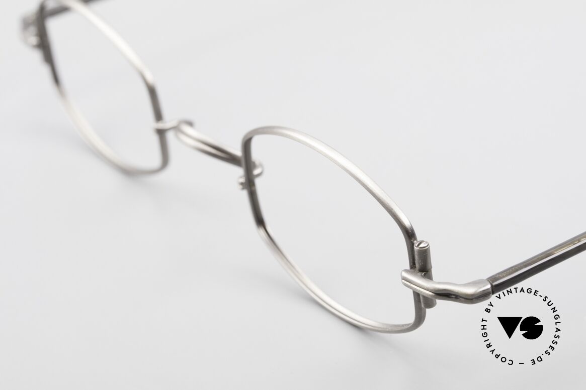 Lunor XA 03 Extraordinary Eyeglass Design, model "XA 03" with anatomic bridge and acetate temples, Made for Men and Women