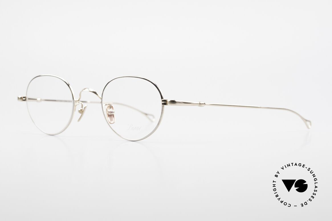 Lunor V 108 Bicolor Eyeglasses Titanium, model V 108: very elegant Panto glasses for gentlemen, Made for Men