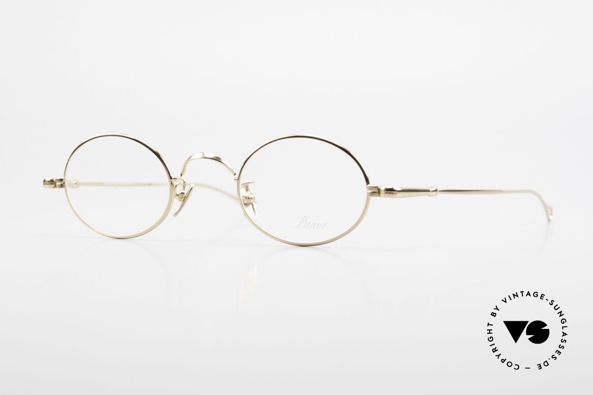 Lunor V 100 Oval Eyeglasses Gold Plated, LUNOR: honest craftsmanship with attention to details, Made for Men and Women