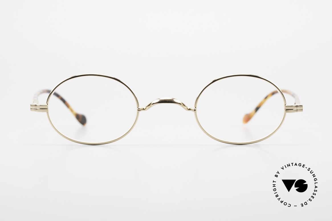 Lunor II A 10 Oval Vintage Frame Gold Plated, Lunor: shortcut for French "Lunette d'Or" (gold glasses), Made for Men and Women