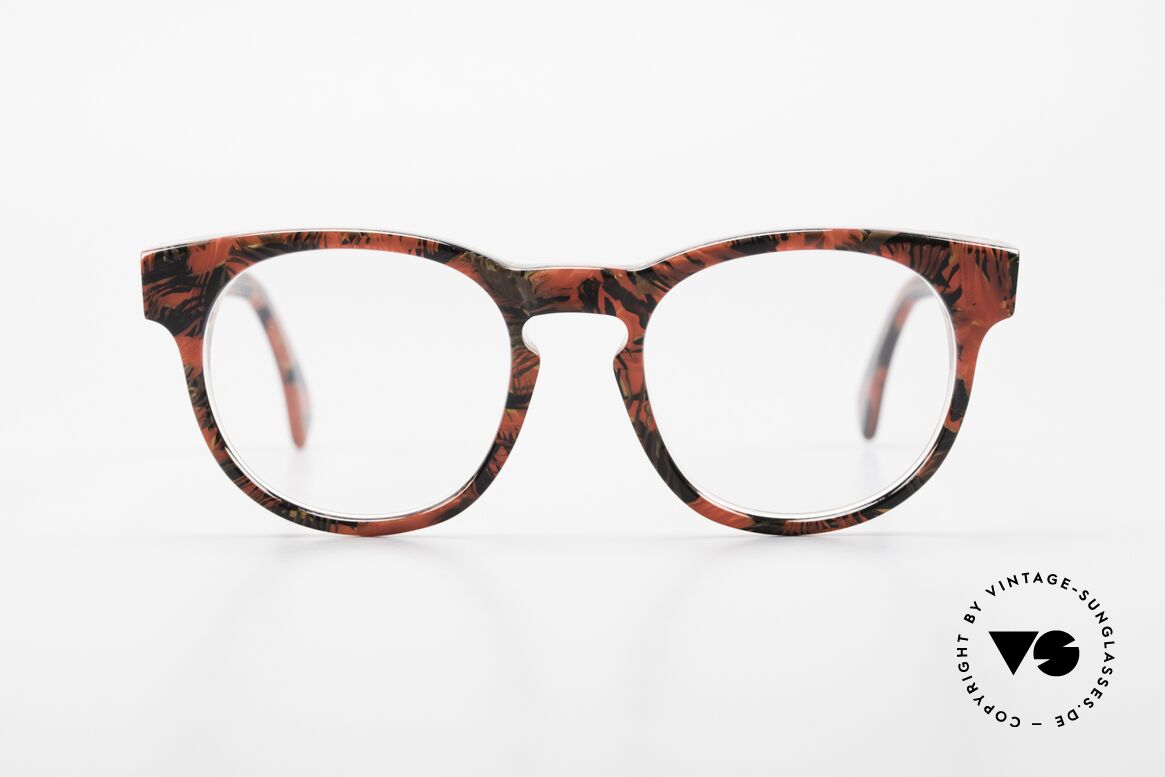 Alain Mikli 903 / 687 Patterned 80's Panto Glasses, timeless vintage Alain Mikli designer eyeglasses, Made for Men and Women
