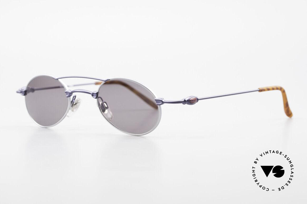 Bugatti 10864 Oval Vintage Sunglasses Men, classic and timeless design (gentlemen's sunglasses), Made for Men