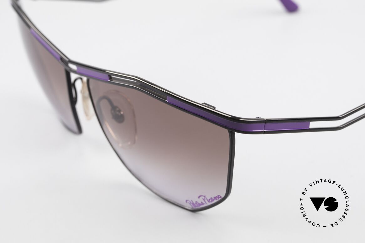 Paloma Picasso 1478 Rare 1990's Ladies Sunglasses, fancy gimmick: the case can be used as wallet, too, Made for Women