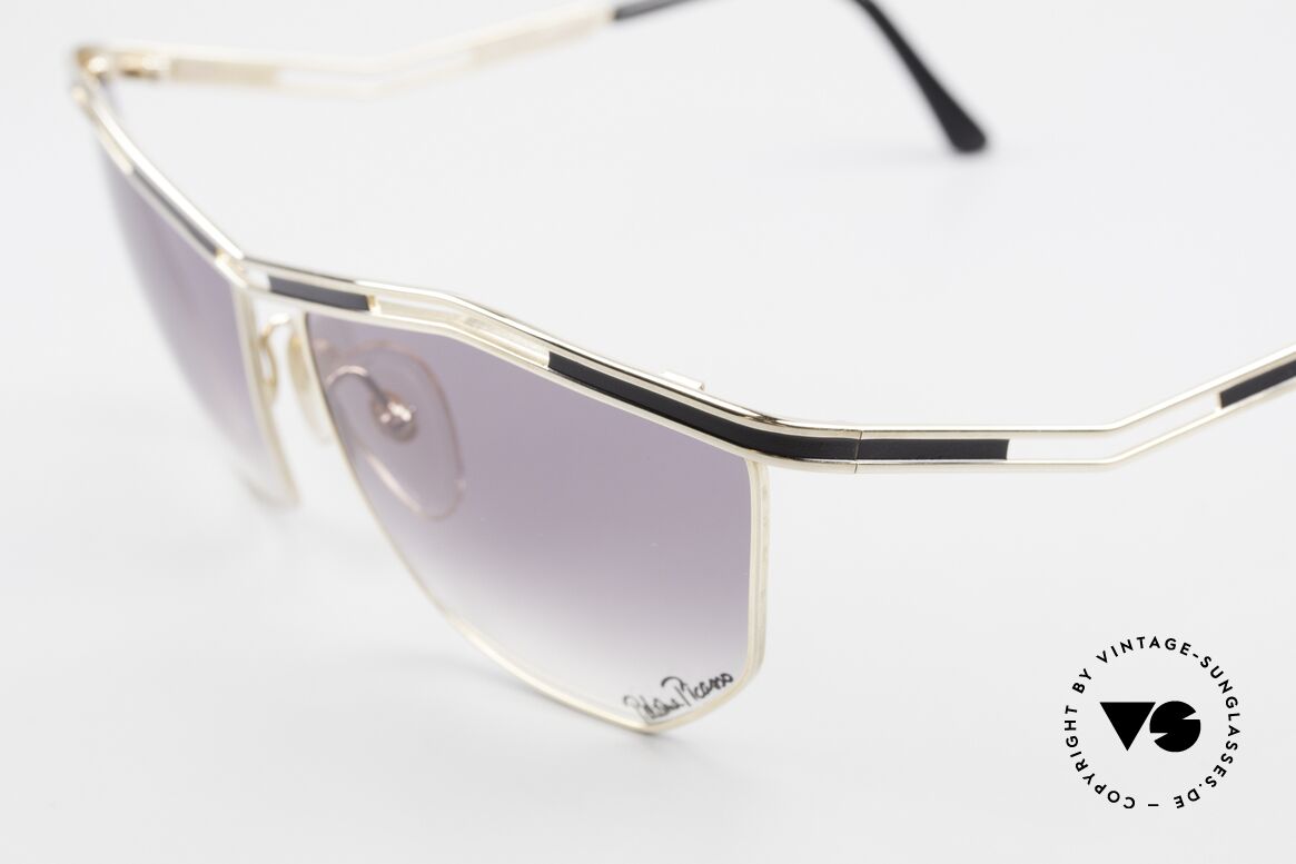 Paloma Picasso 1478 No Retro Sunglasses 90's Rarity, fancy gimmick: the case can be used as wallet, too, Made for Women