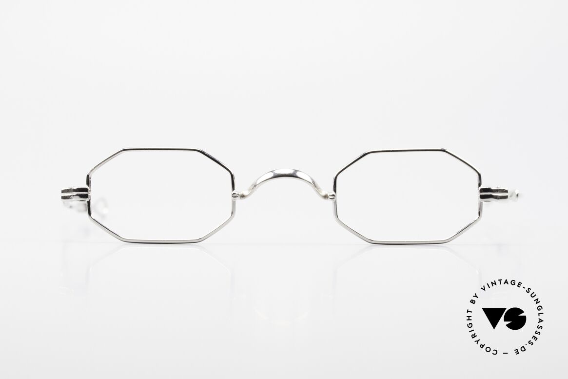 Lunor I 01 Telescopic Extendable Octagonal Frame, Lunor: shortcut for French "Lunette d'Or" (gold glasses), Made for Men and Women