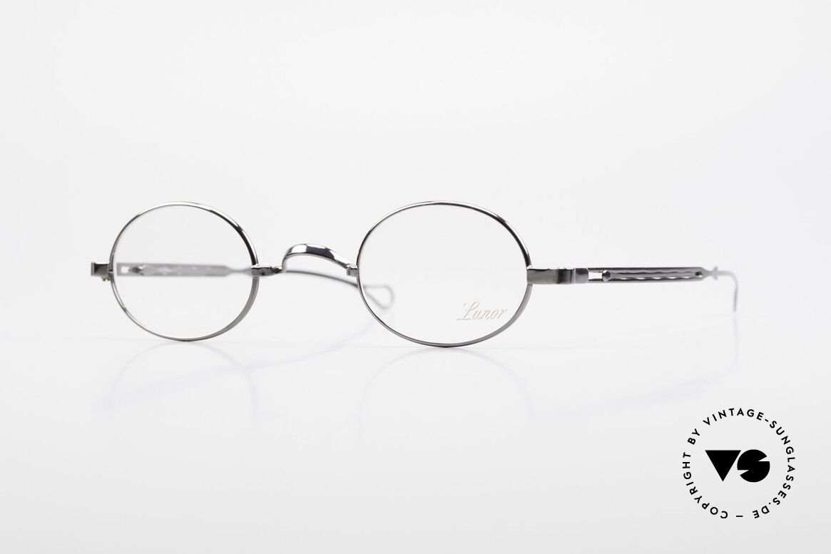 Lunor I 22 Telescopic Oval Frame Extendable Arms, Lunor: shortcut for French "Lunette d'Or" (gold glasses), Made for Men and Women