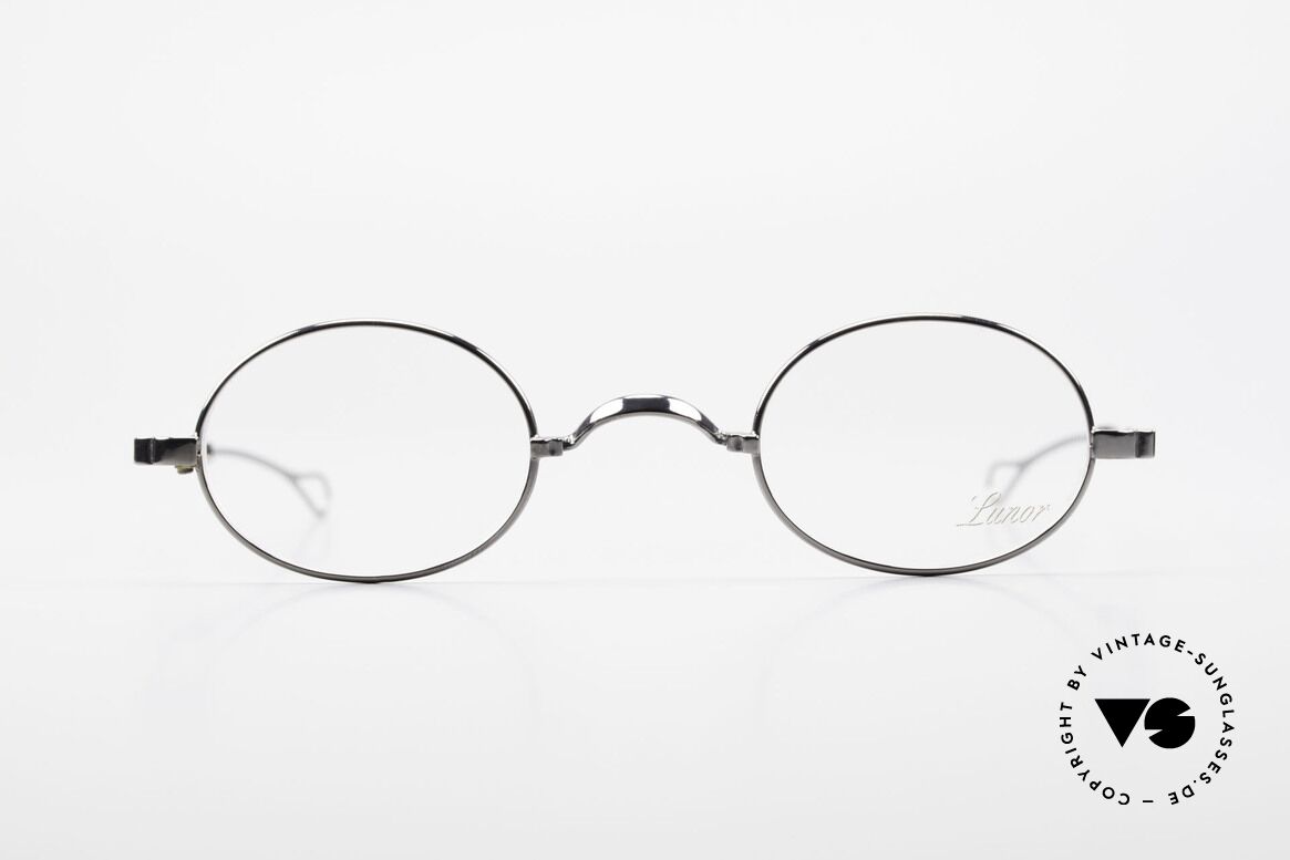 Lunor I 22 Telescopic Oval Frame Extendable Arms, Lunor: shortcut for French "Lunette d'Or" (gold glasses), Made for Men and Women