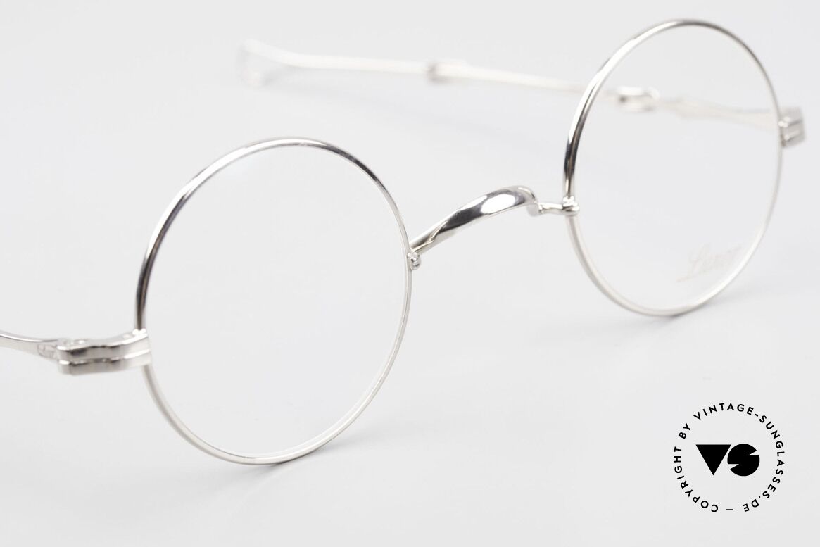 Lunor I 12 Telescopic Round Glasses Slide Temples, unworn RARITY (for all lovers of quality) from app. 1999, Made for Men and Women