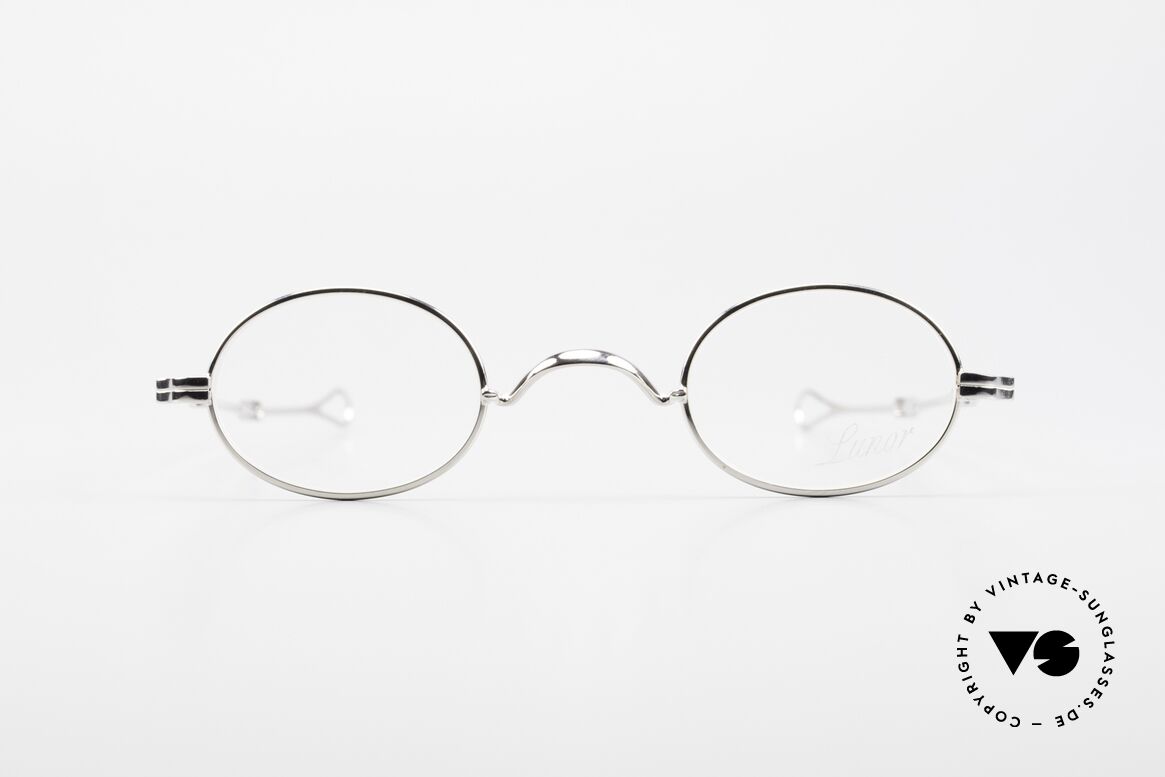 Lunor I 04 Telescopic Oval XS Frame Platinum Plated, Lunor: timeless classics, platinum-plated, m.i. Germany, Made for Men and Women