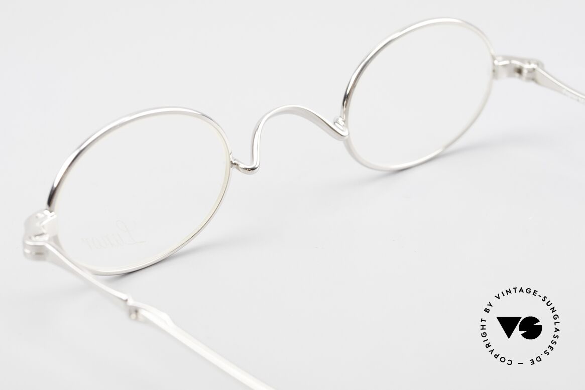 Lunor I 04 Telescopic Oval XS Frame Platinum Plated, Size: extra small, Made for Men and Women