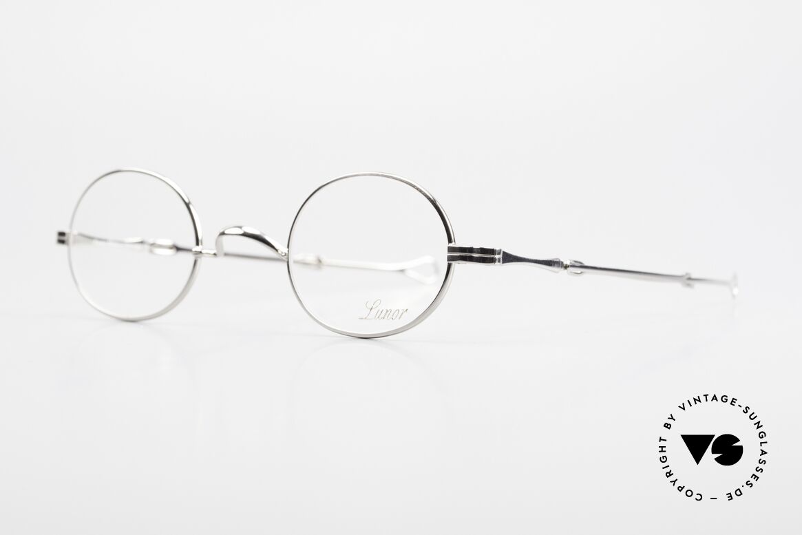 Lunor I 10 Telescopic Oval Eyeglasses Slide Temples, well-known for the "W-bridge" & the plain frame designs, Made for Men and Women