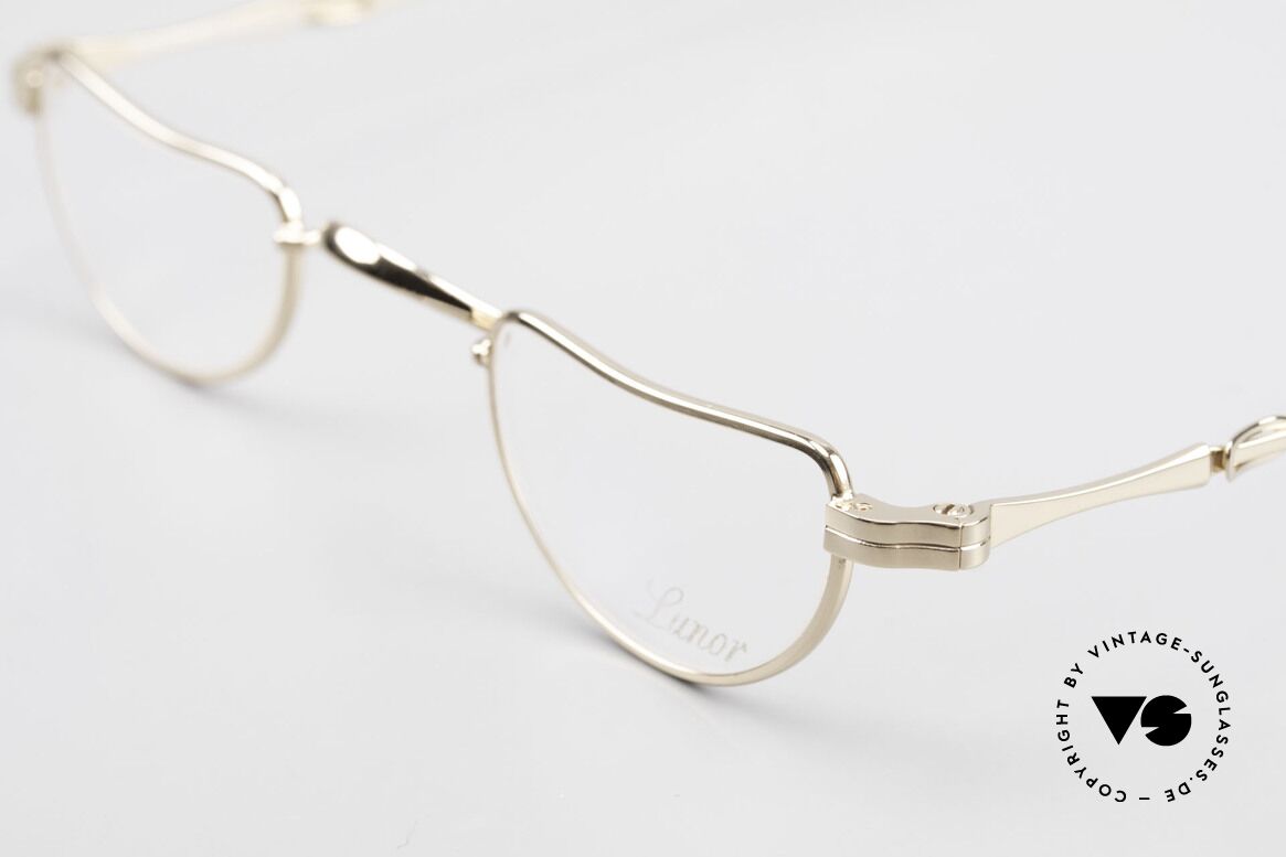Lunor I 07 Telescopic Extendable Gold Plated Frame, traditional German brand; quality handmade in Germany, Made for Men and Women