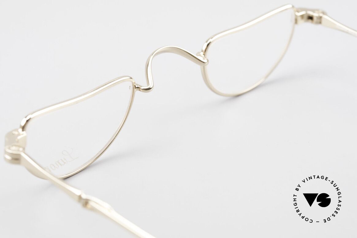 Lunor I 07 Telescopic Extendable Gold Plated Frame, Size: extra small, Made for Men and Women