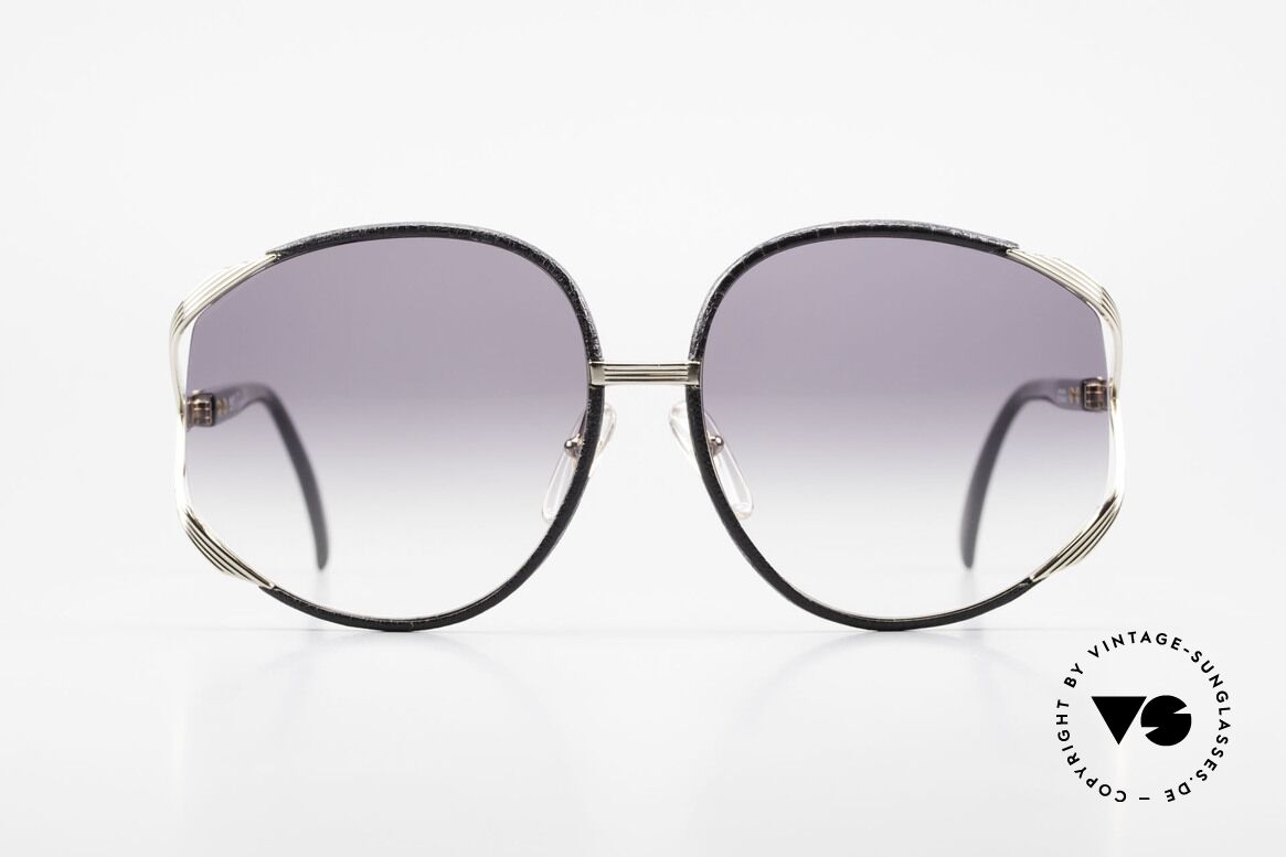 Christian Dior 2250 Rihanna Sunglasses Leather, feminine elegant design with huge orange-gradient lenses, Made for Women