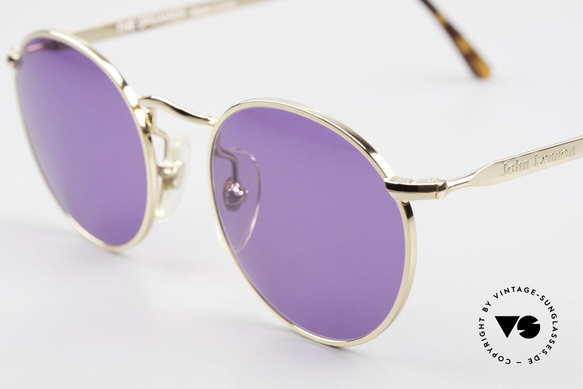 John Lennon - The Dreamer Extra Small Panto Sunglasses, purple sun lenses: fancy and eye-catching but 100% UV, Made for Men and Women