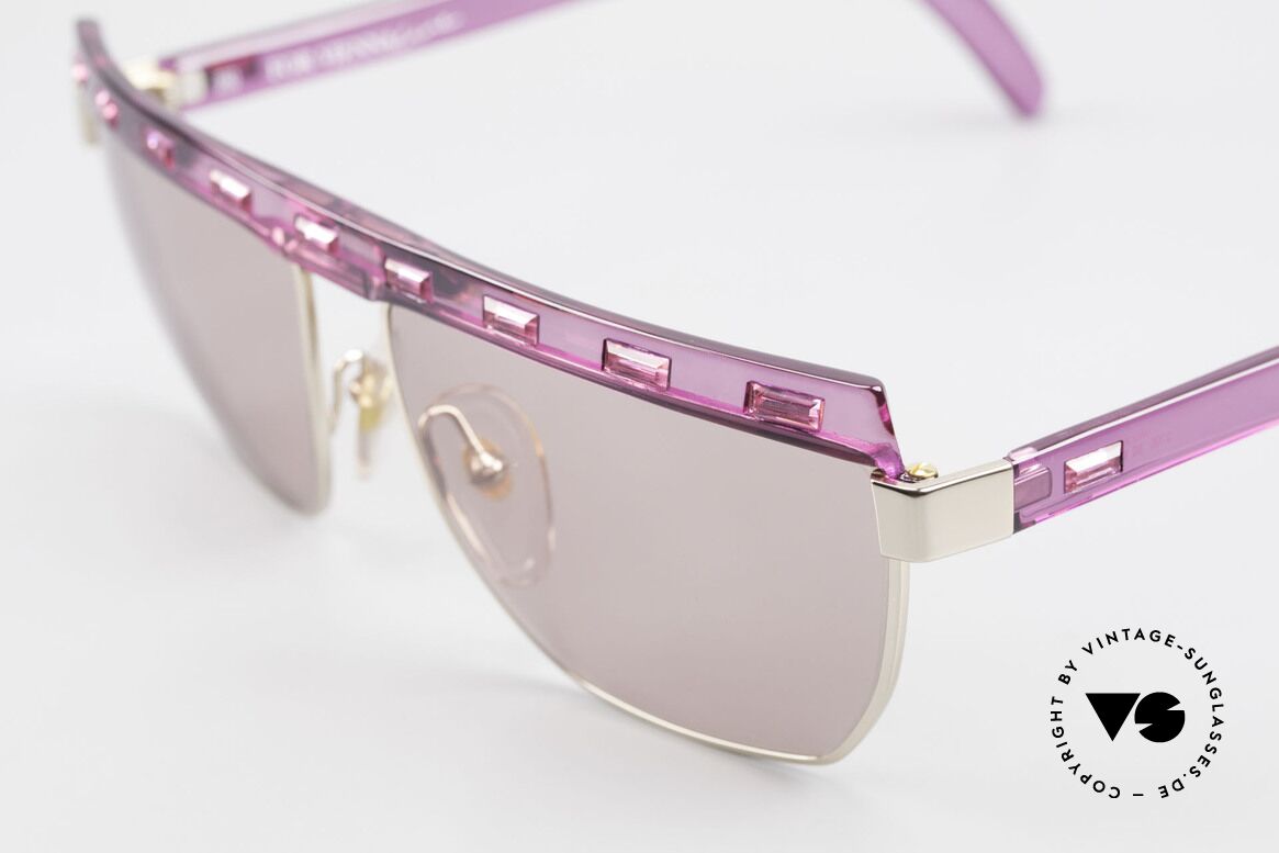 Paloma Picasso 3706 Pink Ladies Gem Sunglasses, great combination of rhinestones and colors; GEM, Made for Women