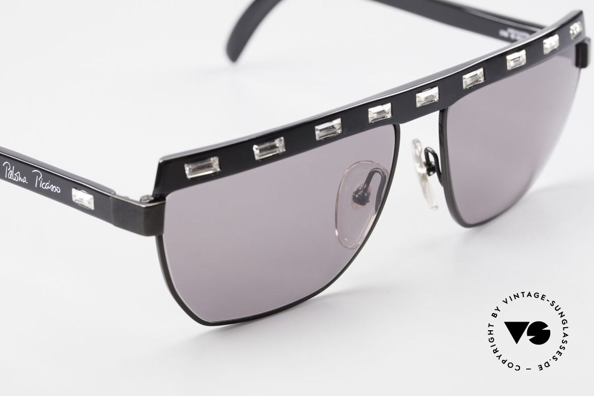 Paloma Picasso 3706 Ladies Sunglasses Crystal Gem, fancy gimmick: the case can be used as wallet, too, Made for Women