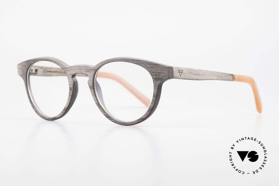 Kerbholz Friedrich Wood Frame Panto Blackwood, the basic color varies from "black" to "brown-black", Made for Men and Women