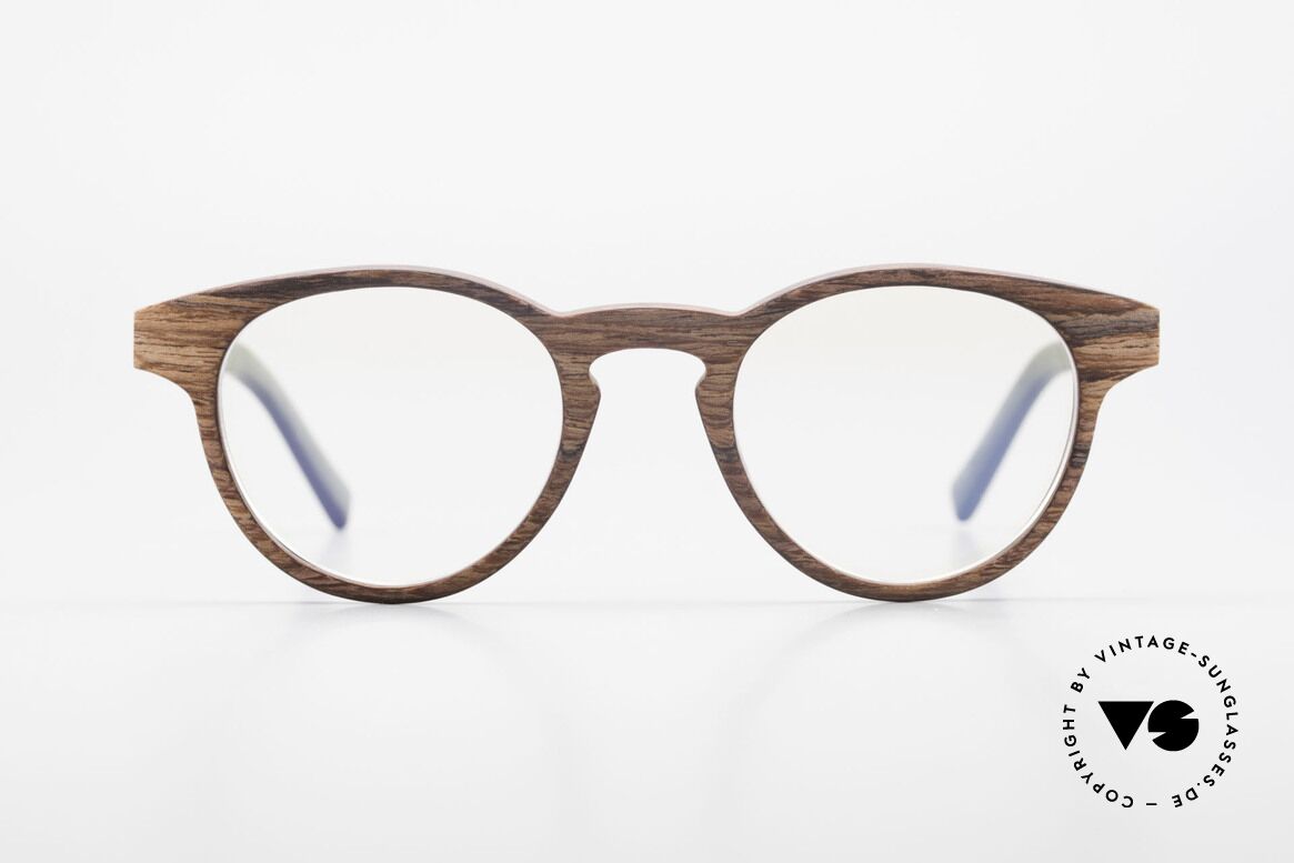 Kerbholz Friedrich Wood Glasses Panto Rosewood, made from Rosewood (African Rosewood / Tanzania), Made for Men and Women