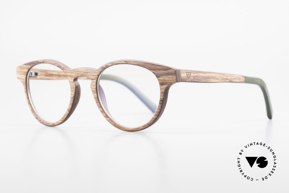 Kerbholz Friedrich Wood Glasses Panto Rosewood, this precious wood is dark brown, very hard & sturdy, Made for Men and Women