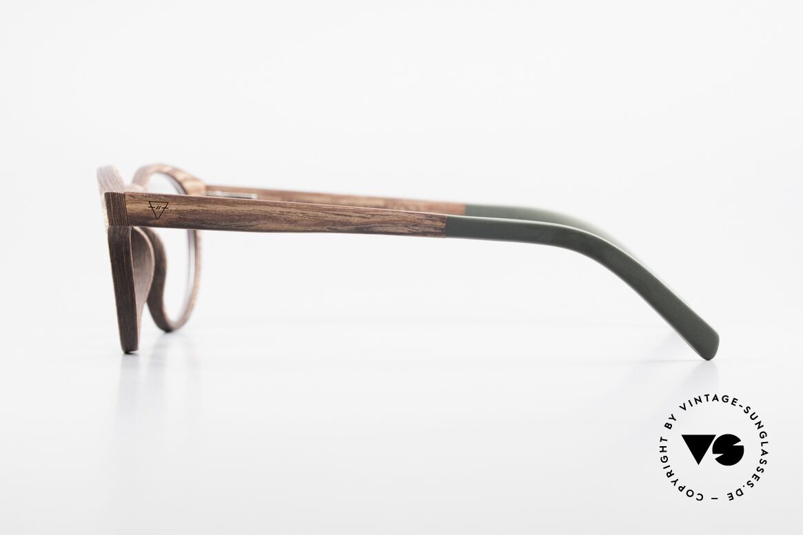 Kerbholz Friedrich Wood Glasses Panto Rosewood, every model (made from pure wood) looks individual, Made for Men and Women